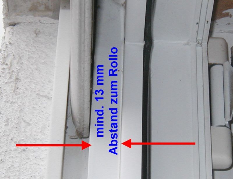 Insektenschutz Fenster - Abstand Rolladen Fliegengitter Fenster Abstand zum Rolladen