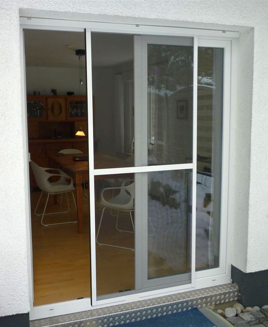 Aluminium Fliegengitter Schiebet&uuml;r