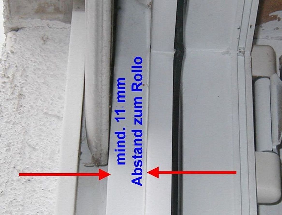 Insektenschutz Fenster - Abstand Rolladen Fliegengitter Fenster Abstand zum Rolladen